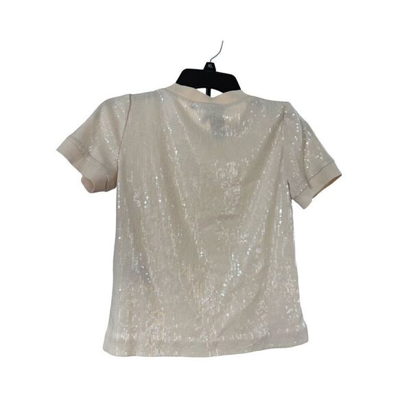 Sequin Short Sleeve Top - Picture 2 of 7